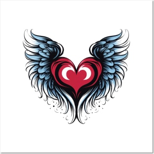 Heart With Wings 3 Posters and Art